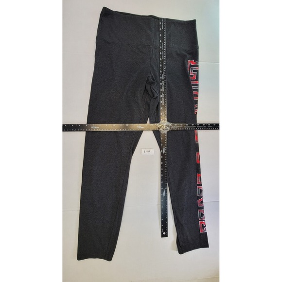 PINK by Victoria's Secret Grey Graphic Leggings Women's XL Lounge Athletic - Picture 2 of 5
